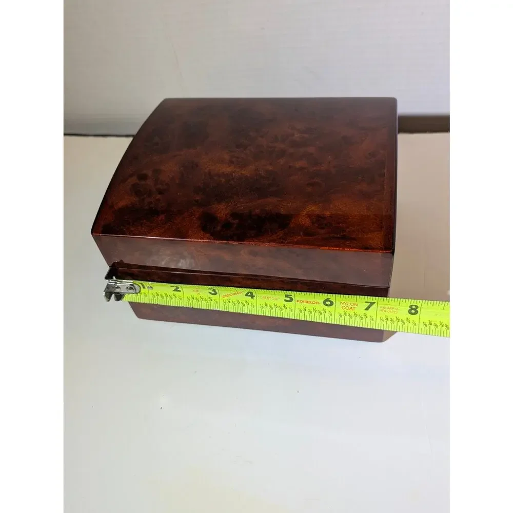 Breitling Luxury Burl Wood Watch Presentation Box High Gloss Timepiece Display - Picture 5 of 12
